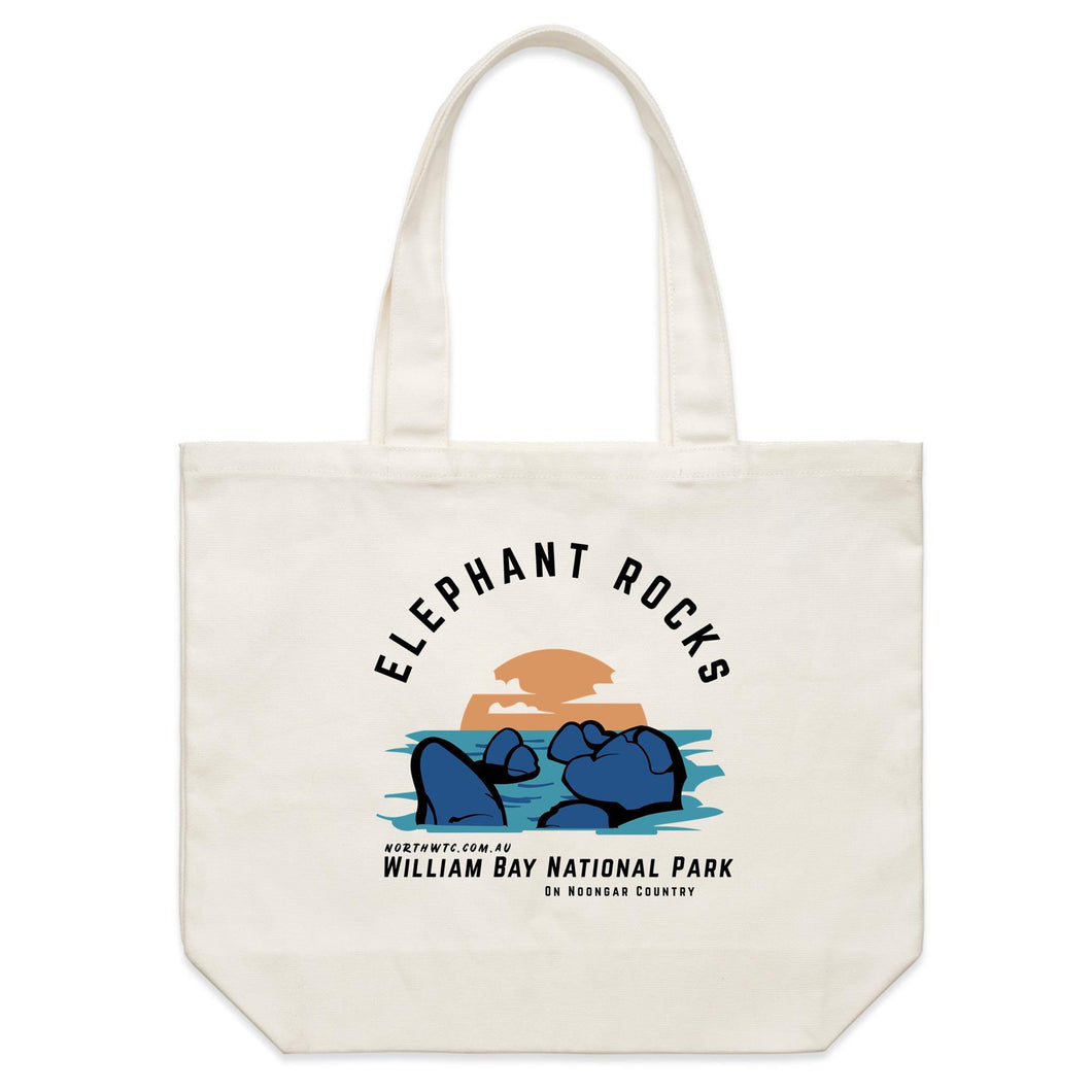 Carry bag William Bay National Park illustration on 40cm cream tote