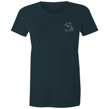 Load image into Gallery viewer, Premium Rottnest Wadjemup indigo short sleeve women&#39;s t-shirt
