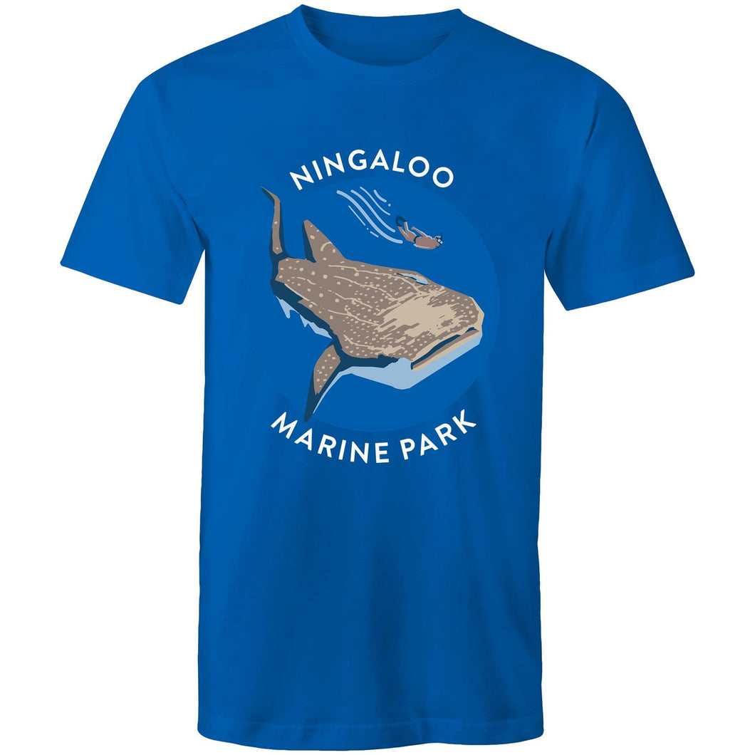 Ningaloo Marine Park blue short sleeve men's t-shirt