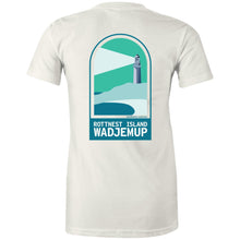 Load image into Gallery viewer, Premium Rottnest Wadjemup natural short sleeve women&#39;s t-shirt
