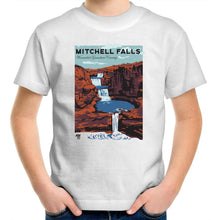 Load image into Gallery viewer, Mitchell Falls Kimberley white short sleeve kid&#39;s t-shirt
