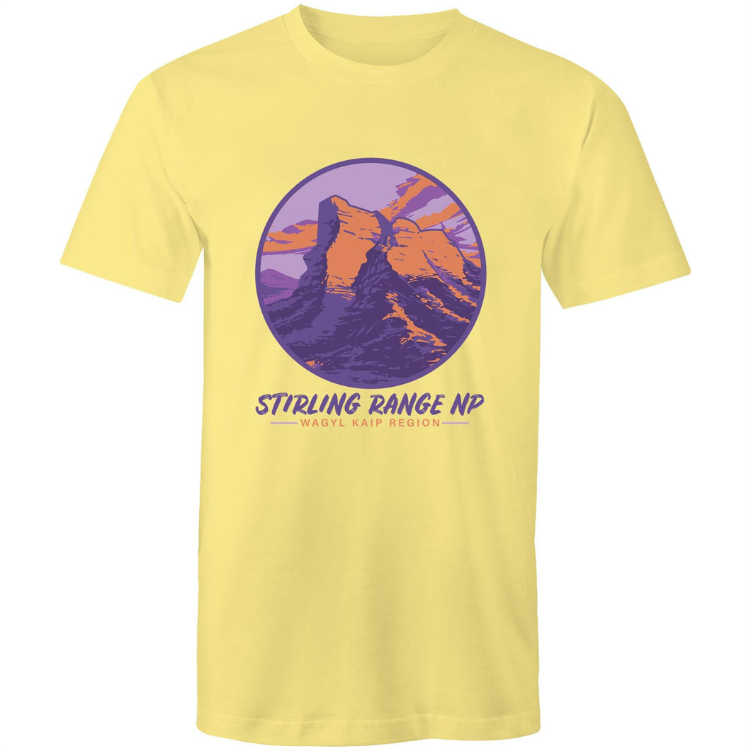 Stirling Range yellow short sleeve men's t-shirt