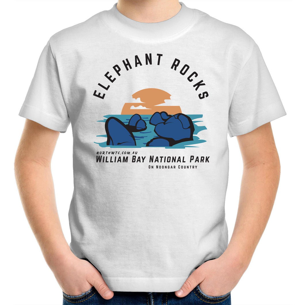 William Bay National Park white short sleeve kid's t-shirt
