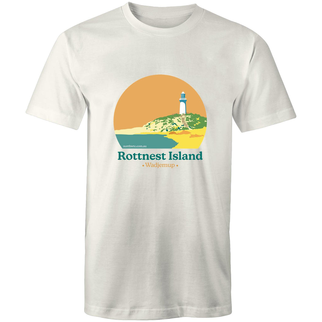 Rottnest Wadjemup natural short sleeve men's t-shirt