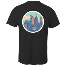 Load image into Gallery viewer, Premium Perth skyline black short sleeve men&#39;s t-shirt
