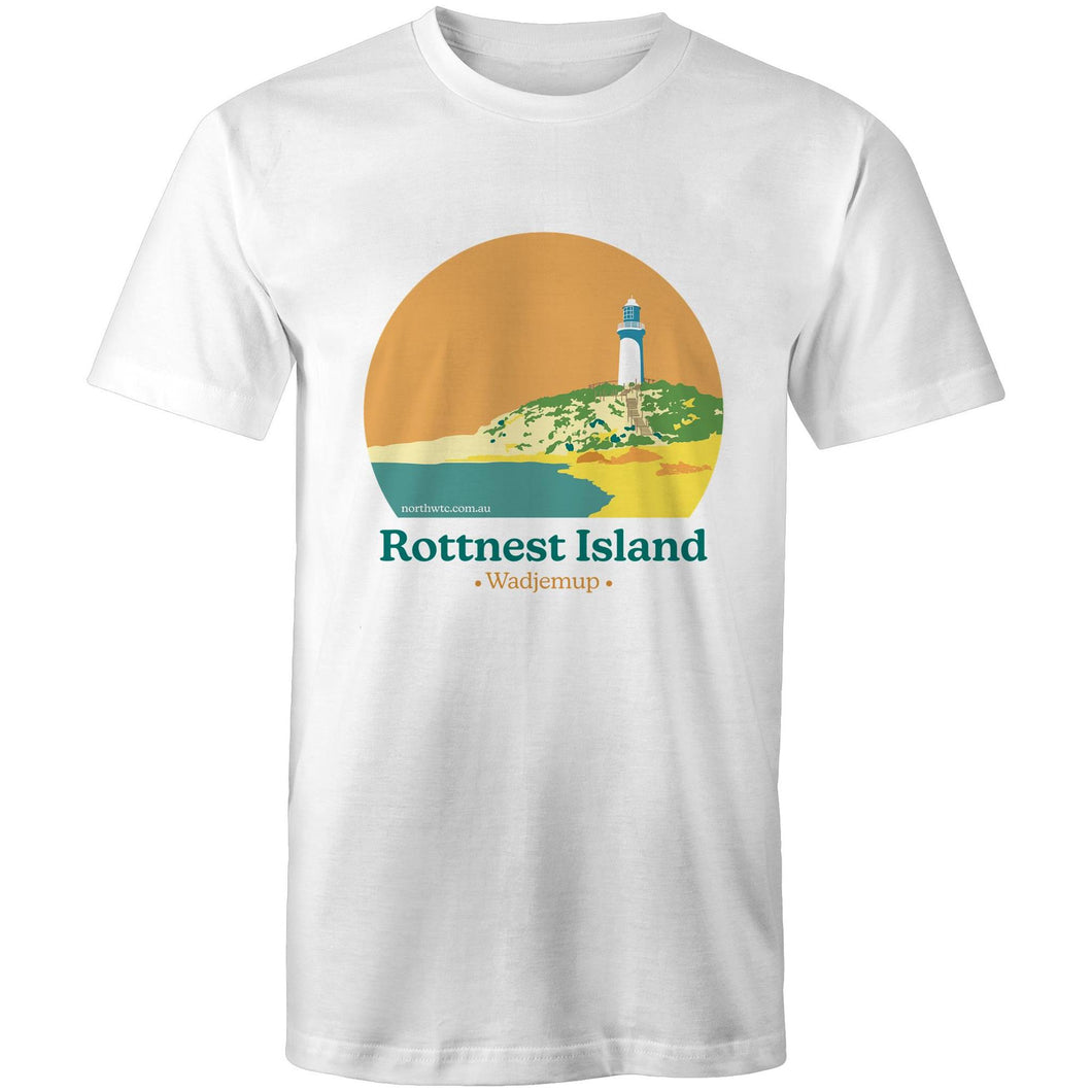 Rottnest Wadjemup white short sleeve men's t-shirt