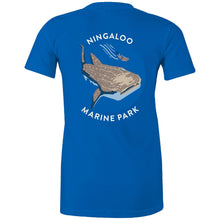 Load image into Gallery viewer, Premium Ningaloo Marine Park blue short sleeve women&#39;s t-shirt
